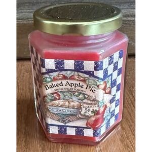 1996 Home Interiors Baked Apple Pie Jar Candle Red 90s Vintage NOS NEW!